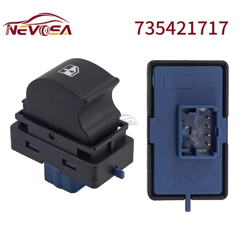 NEVOSA Elektrischer Fensterheberschalter mit Glasknopf für Fiat Ducato, Citroen Jumper und Peugeot Boxer in Schwarz und Grün - Bild 2