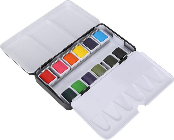 GoolRC Aquarellfarben Set mit 24 leuchtenden Farben und Tragbox in Multicolour