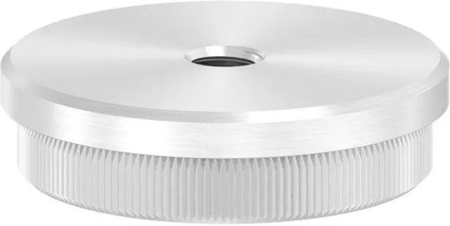 FeNau Rohrstopfen aus Edelstahl V2A in Silber für Rohr Ø 48,3 x 2,0 mm mit M8 Gewinde zum Einschlagen - Bild 1