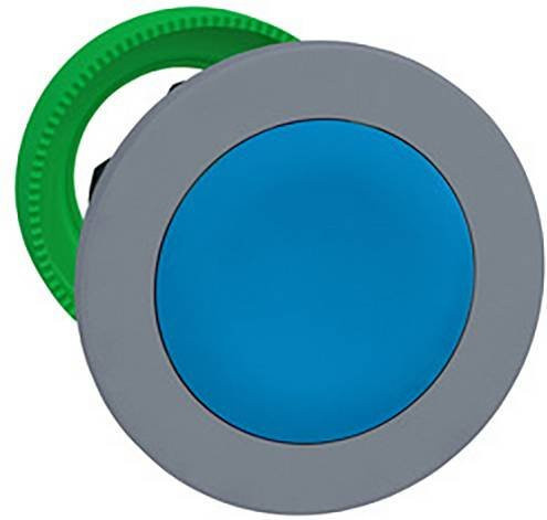 Schneider Electric ZB5FA66C0 Drucktaster-Frontelement in Blau und Grau mit IP69K Schutzart und bündigem Design aus Kunststoff - Bild 1
