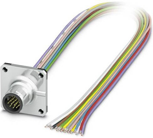 Phoenix Contact 1441600 Sensor-Aktor-Einbausteckverbinder M12 Stecker, 17-polig, mehrfarbig, 0,50 m - Bild 1