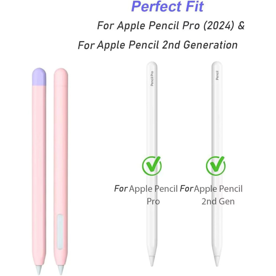 Apple Silikon-Tablet-Federmäppchen für Apple Pencil Pro und 2 in Multicolor, stoßfest und wasserdicht - Bild 1