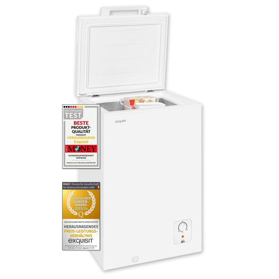 Exquisit GT5100-010E Gefriertruhe in Weiss - Bild 1