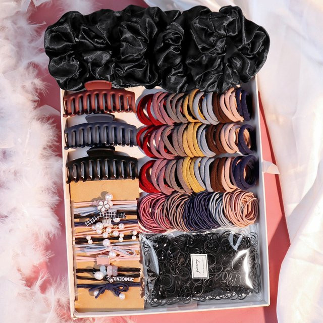 yanrong Haarschmuck Set, Dunkle Farbe, Damen, Mädchen - Bild 1