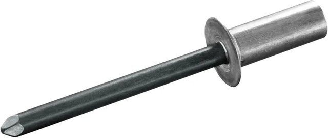 GOEBEL Dicht-Becherblindnieten aus Aluminium und Stahl, Farbe: Silber, Durchmesser: 4,8 mm, Tiefe: 19,0 mm, Senkkopf ISO15974 - Bild 1