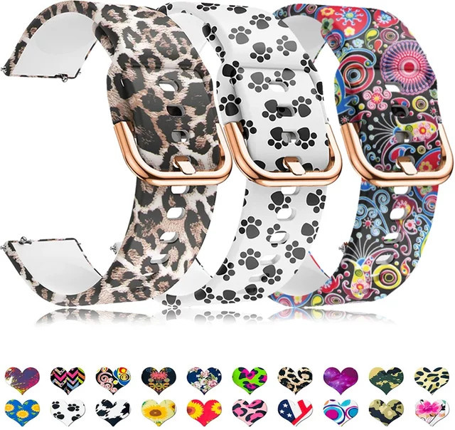Uhrenarmband Silikon, Bunt, Unisex - Bild 1
