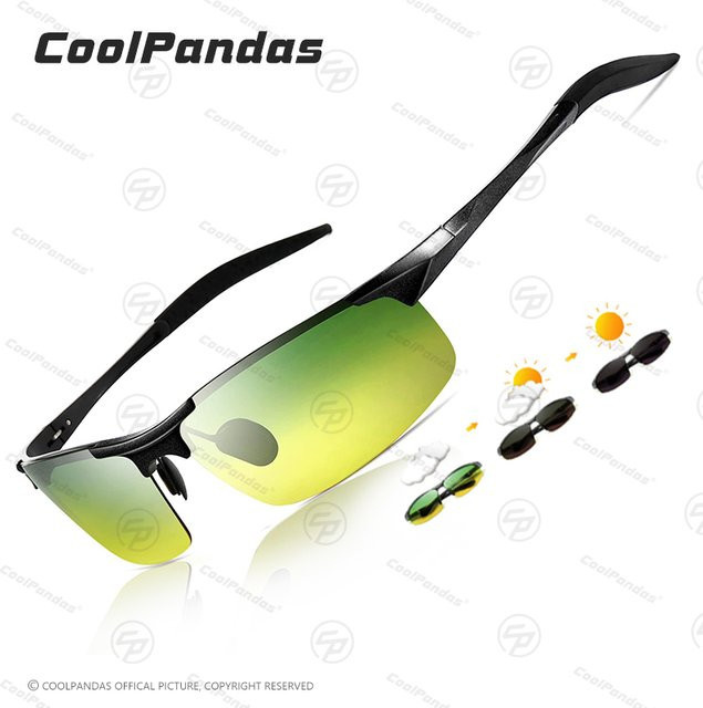 CoolPandas Sonnenbrille, randlos, rectangular, Herren - Bild 1