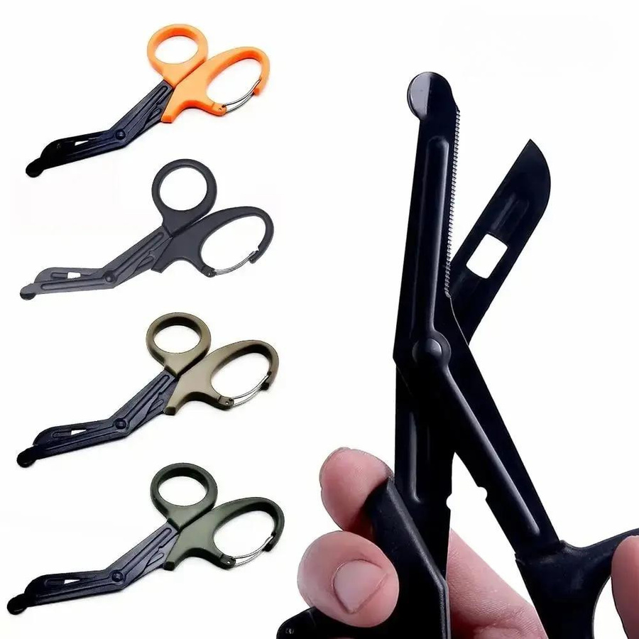 Happypilot Multifunktionale Notfallschere aus rostfreiem Stahl in Grün, 19 cm - Bild 6