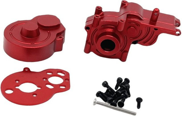 WLtoys RC Auto Metall-Upgrade-Getriebegehäuse, 1:24, Rot - Bild 1