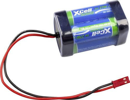 XCell Akkupack 4x Mignon AA NiMH 4.8V 2700mAh in Blau - Bild 1