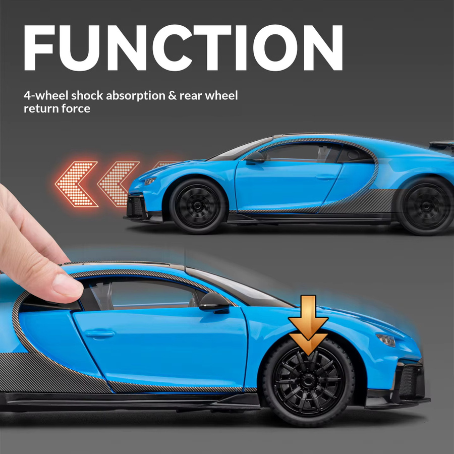 Maisto Bugatti Chiron, Automodell, 1:24 Maßstab, Metall - Bild 3
