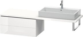 Duravit Unterschrank L-Cube in Weiß Hochglanz mit 2 Schubladen, B: 82 cm, T: 54,7 cm, H: 40 cm - Bild 1