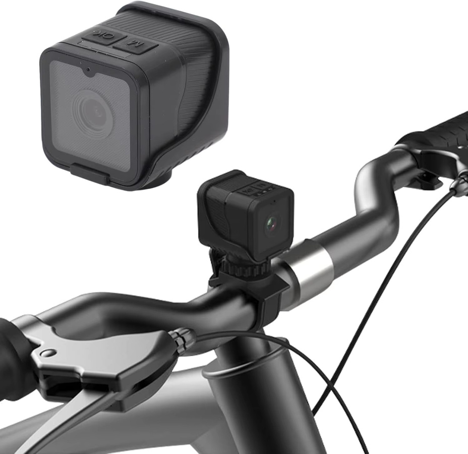 Tragbare 1080P HD Action-Cam mit WiFi und Hotspot, wasserdichte Sportkamera mit Anti-Shake-Funktion für Motorrad und Fahrrad, Schwarz - Bild 6