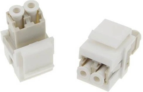 Hager LWL-Einbaumodul Keystone in Weiß - Bild 1