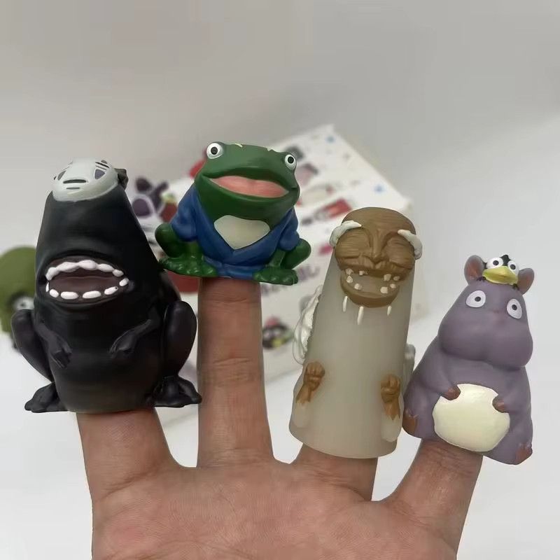 Banpresto Anime Weißer Drache und Gesichtsloser Mann Finger Puppen Set als Blind Box Action Figur Dekoration - Bild 2