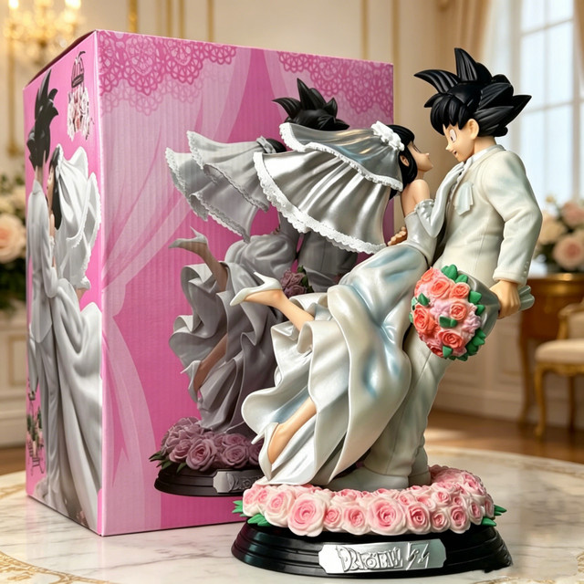 Bandai Dragon Ball Z Son Goku Figur Chichi Hochzeitsversion, PVC-Figurine, Einzelfigur - Bild 1