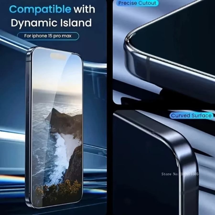 8-teiliges Schutzset für iPhone mit 4 transparenten Panzerglas-Displays und 4 Objektivschutzfolien - Bild 3
