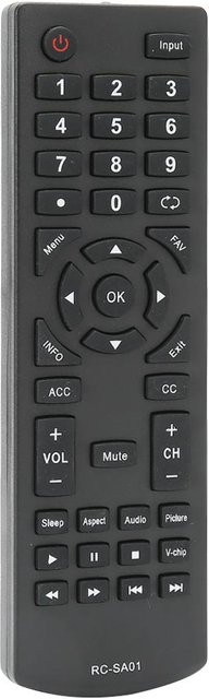 Ersatzfernbedienung für SEIKI LED TV Modell RC-SA01 in Schwarz - Bild 1