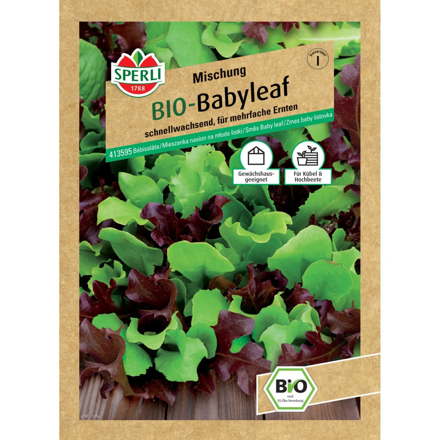 Sperli Bio Babyleafsalat Mischung Gemüsesaat für Frühjahr und Herbst - Bild 2