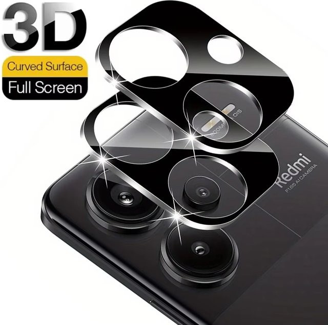 2er-Set Kamera Objektiv Schutz Glas Film für Xiaomi Redmi Note und Poco Modelle, transparent - Bild 1