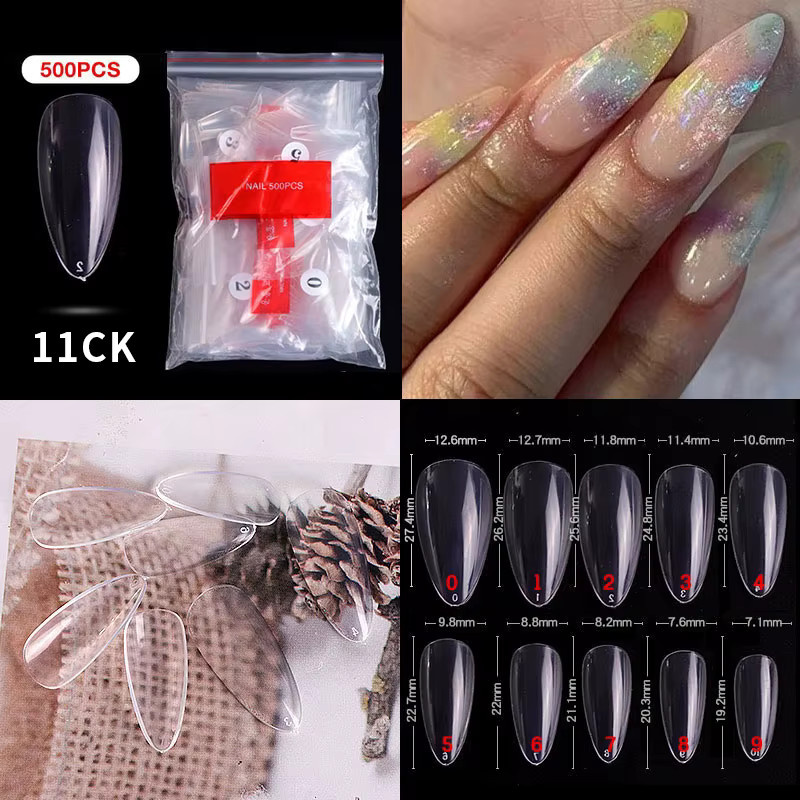 Misscheering Nagelspitzen Acryl, 500 Stück, Glänzend, Unisex - Bild 3