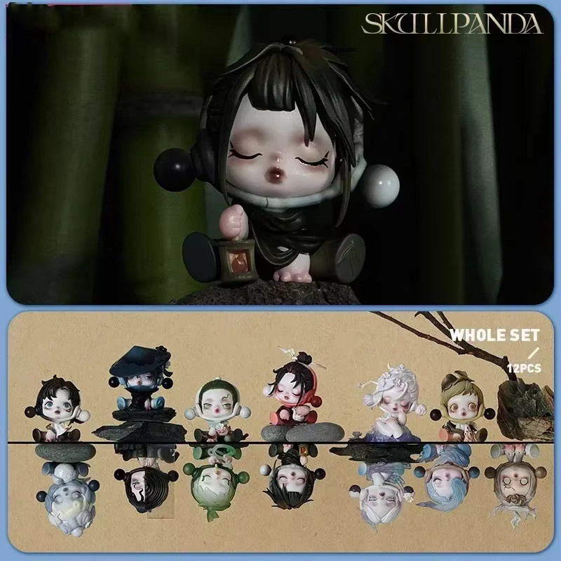 POP MART SKULLPANDA The Ink Plum Blossom Serie Blind Box Figur als Überraschungstüte für Mädchen - Bild 5