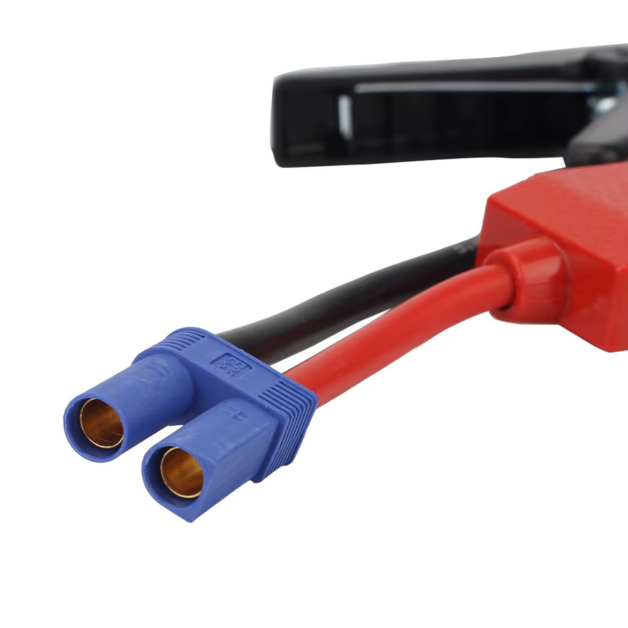 Universelle 12V Starthilfe Krokodilklemmen mit EC5 Stecker für Auto und Lkw in Rot und Schwarz - Bild 4