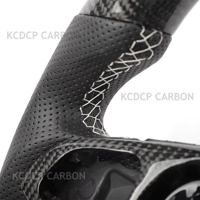 MEGALOMANIA Carbon Faser Lenkrad in Schwarz für Mercedes Benz C200 C180 C63 C300 W204 W205 SLK GLK GLC GLE E63 G63 G65 C190 Modelle 2015-2018 - Bild 2