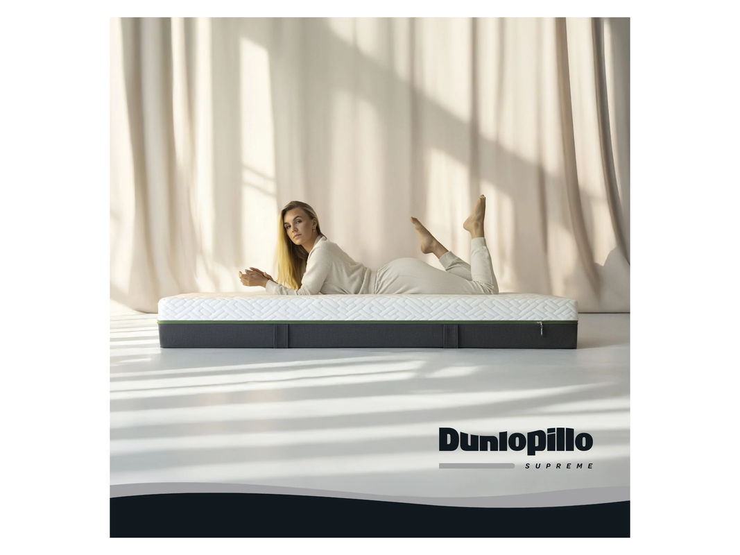 Dunlopillo Supreme T 1.000 Taschenfederkernmatratze H2 mit abnehmbarem Bezug, Weiß, B/T/H: 120 x 200 x 25 cm - Bild 2
