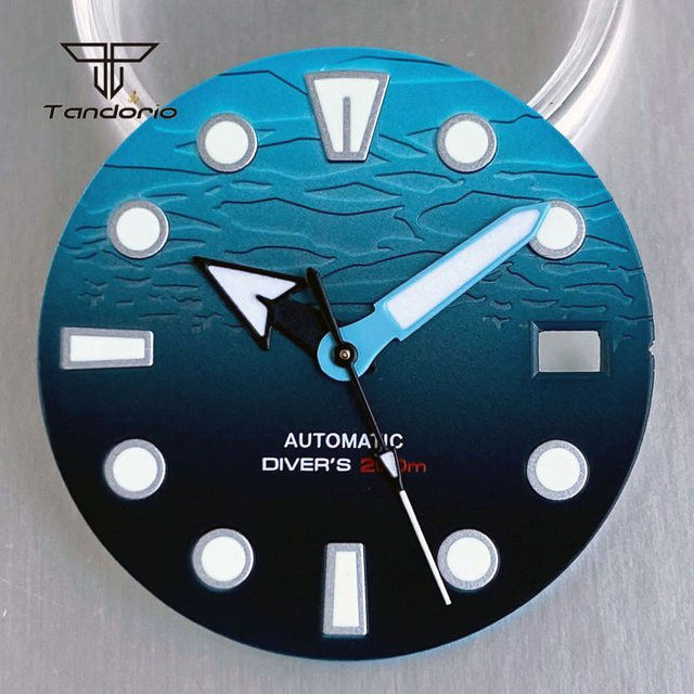 Tandorio Zifferblatt Blue Ocean, 29 mm, Blau, NH35, Uhrenzubehör - Bild 1