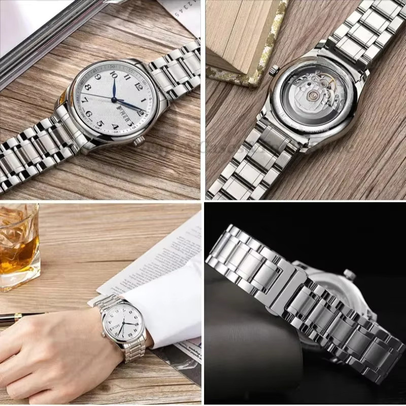 Uhrenarmband Edelstahl, Silber, Unisex - Bild 3