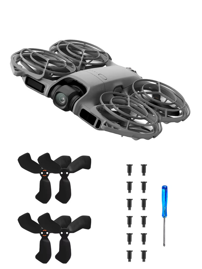 DJI NEO 2 Ersatzpropeller Set in Blau mit Schnellspanner - Bild 4