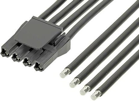 Molex Buchsengehäuse-Kabel in Schwarz mit 4 Polen - Bild 1