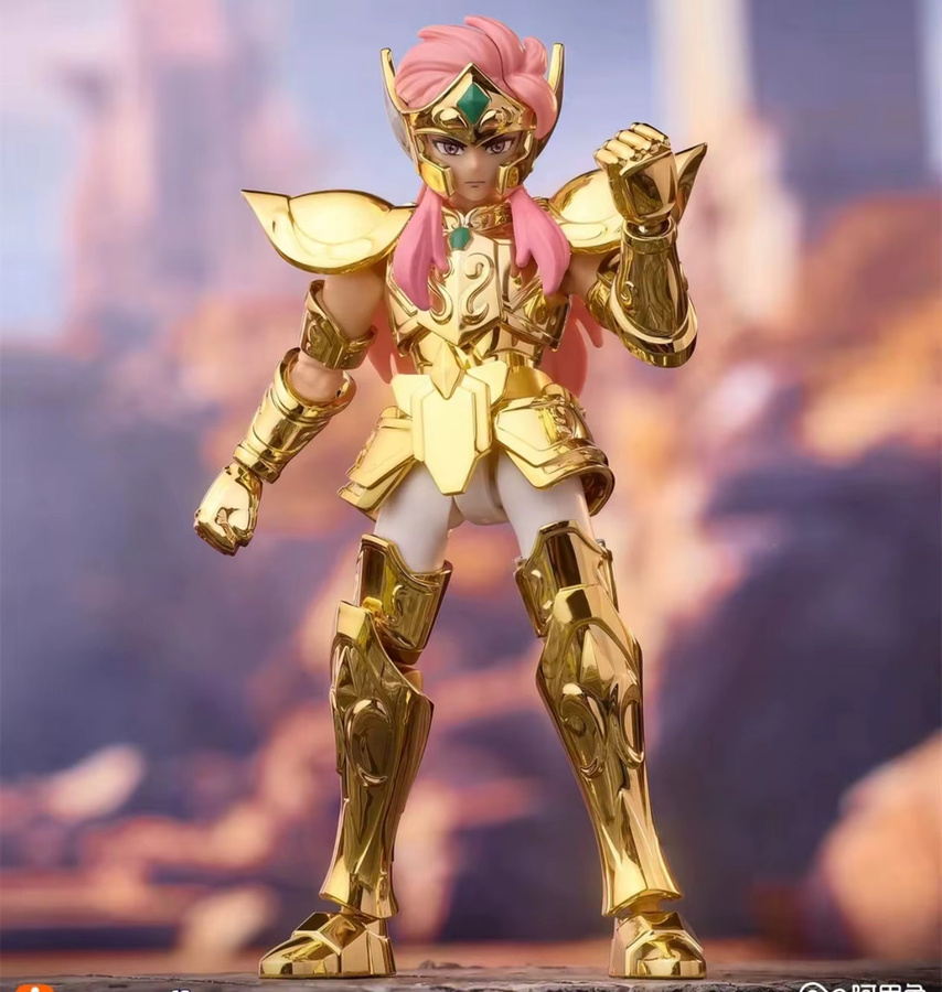 Blokees Saint Seiya Gold Saint Montagespielzeug Taurus Saint Camus Shura Figur in Gold - Bild 4
