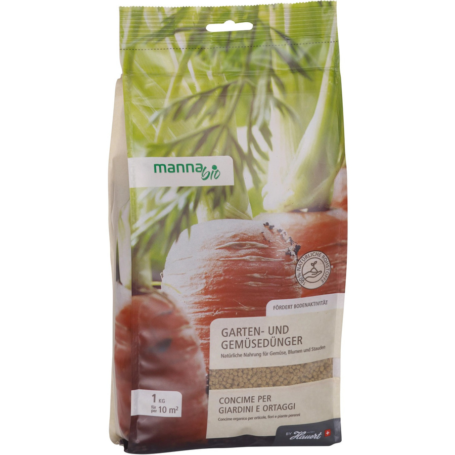 Manna Bio Garten- und Gemüsedünger aus pflanzlichen Rohstoffen, 1 kg - Bild 2