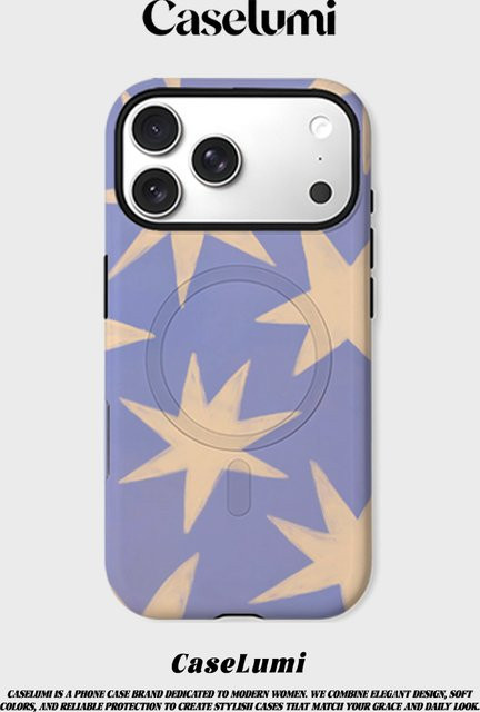CaseLumi Matte Bumper Schutzhülle mit MagSafe für iPhone 17 16 15 14 13 Pro Max in Starlight Sky - Bild 1