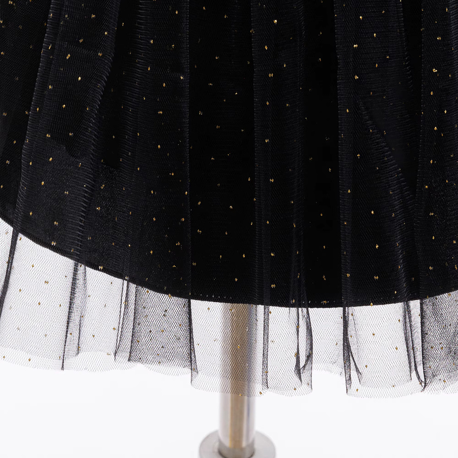Schwarzes Tüll-Babykleid von PLBBFZ mit Schleife für Cosplay, Hochzeiten oder besondere Anlässe - Bild 4