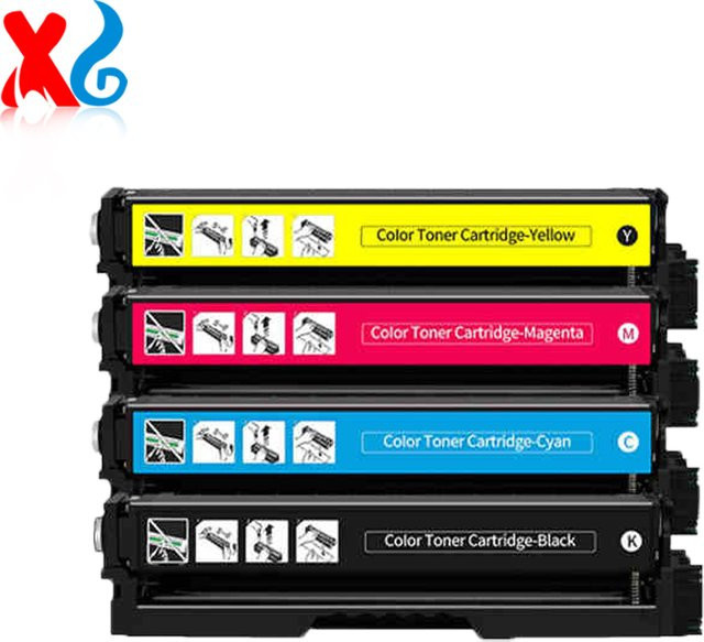 WEU NA Tonerkartuschen Set mit Chip für Xerox C230 und C235, Multicolor, kompatibel mit Xerox 006R04391, 006R04392, 006R04393, 006R04394 - Bild 1