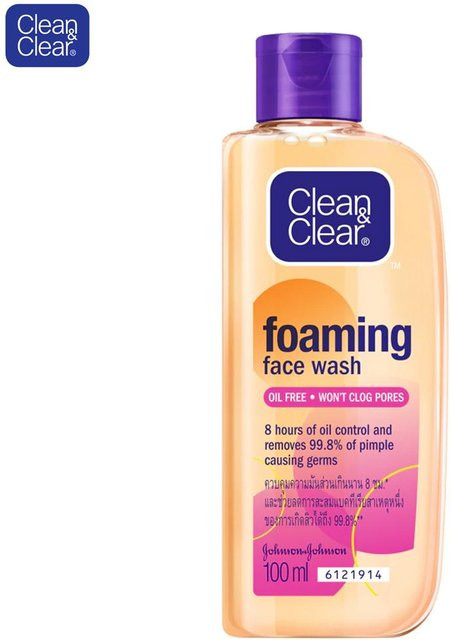 Johnson & Johnson Clean & Clear Schäumendes Gesichtswaschgel, 100 ml, Fettige Haut - Bild 1