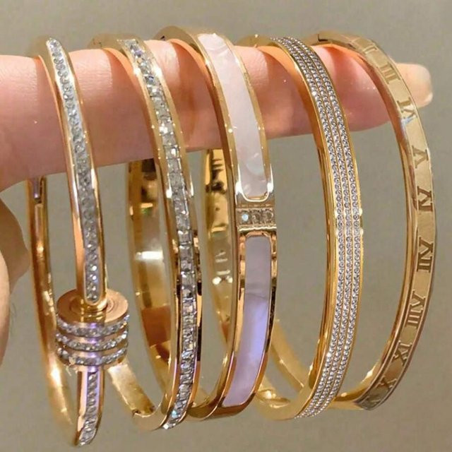 Yupsk Partnerarmband, Titanstahl, Zirkonia, Damen - Bild 1