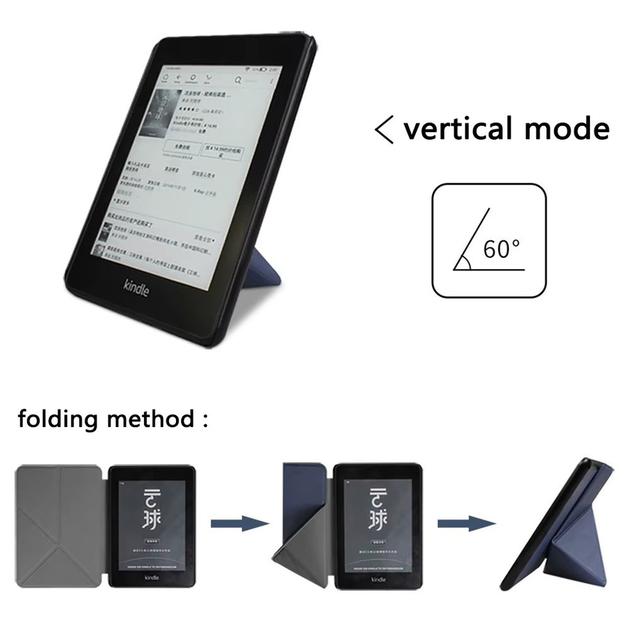 Hunnesor Faltbare Standhülle für Kindle Paperwhite in Rot - Bild 3