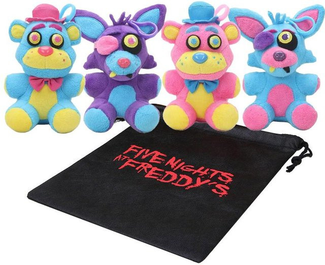 Yiran toy Five Nights at Freddy's Freddy Foxy Bonnie Chica Plüschtiere Schlüsselanhänger, 5-teiliges Set - Bild 1