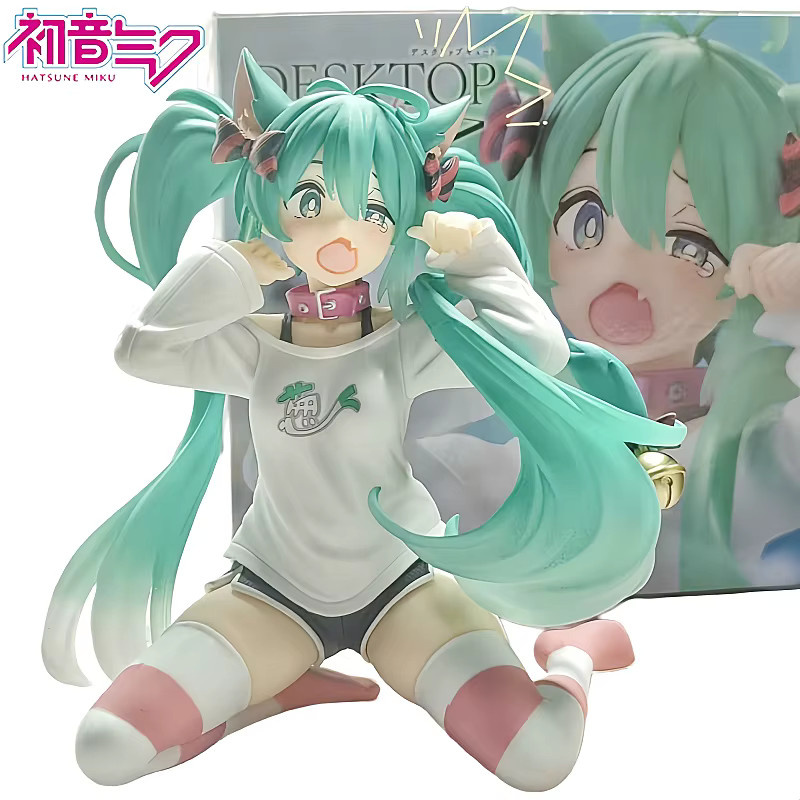 Bandai Hatsune Miku Actionfigur, Anime, mit Katzenohren, 12cm - Bild 2