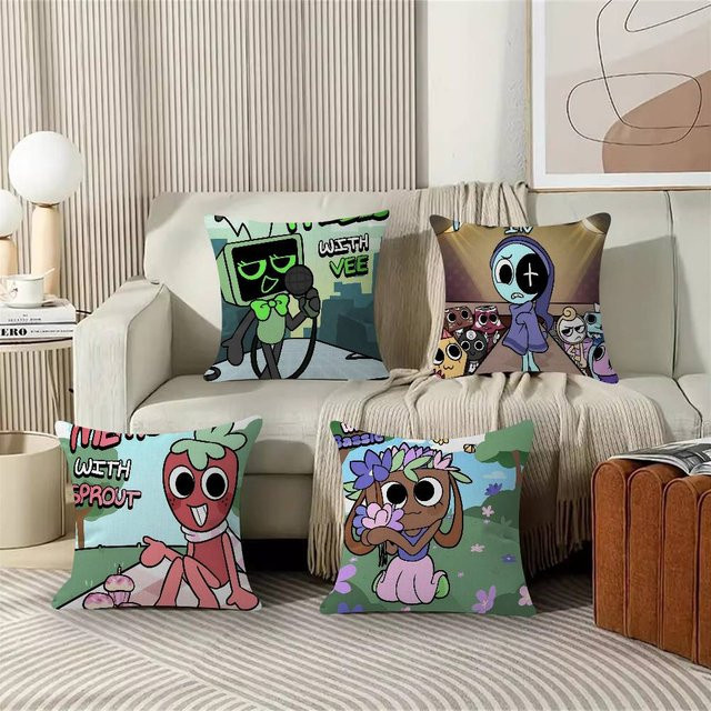 Beast Kingdom D-Dandys World Kissenbezug, quadratisch, mehrfarbig, B/B/H: 30 x 30 x 30 cm - Bild 1