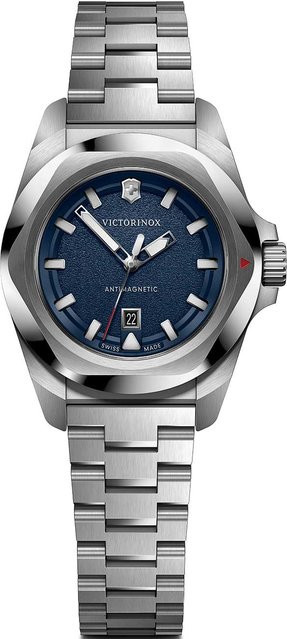 Victorinox Damenuhr I.N.O.X. Small, Quarz, Edelstahl, Blau, 32 mm, 10 ATM - Bild 1