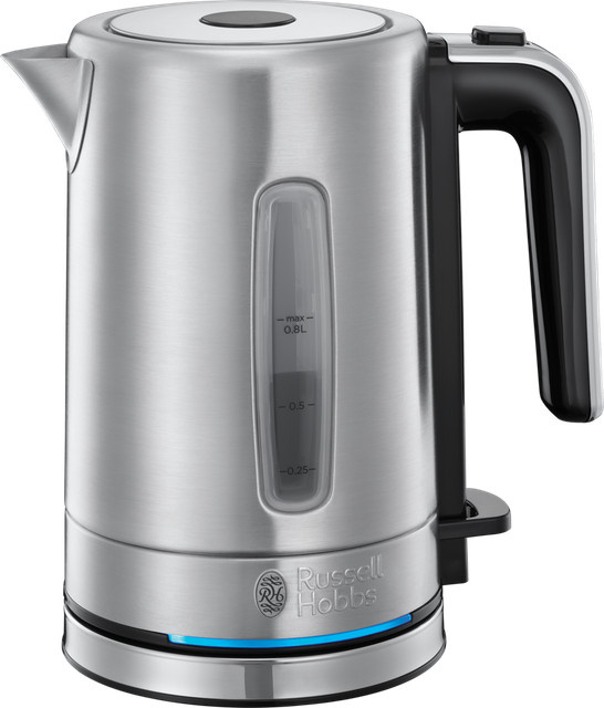 Russell Hobbs Compact Home Wasserkocher in Silber mit Edelstahl und Kunststoff sowie Auto-Shutoff-Funktion - Bild 1