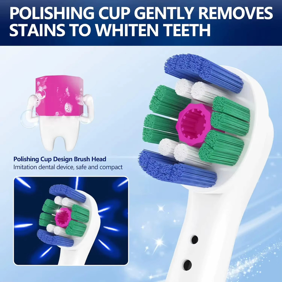Oral B Zahnbürstenköpfe 3D White Floss Action Precision Clean Gum Care - Bild 3