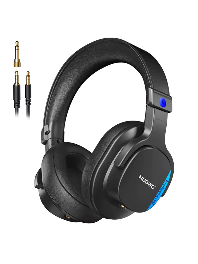 NUBWO HD01 Professionelle Studio-Monitor-Kopfhörer, Geschlossene Over-Ear-Headsets für Audio-Mixing und Aufnahme, Schwarz, 3,5 mm Klinke - Bild 6