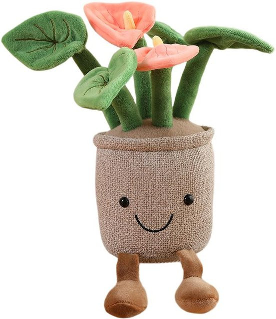 Yiran Health & Beauty Anthurie Plüschblume Kissen, Plüschtier, 35cm - Bild 1
