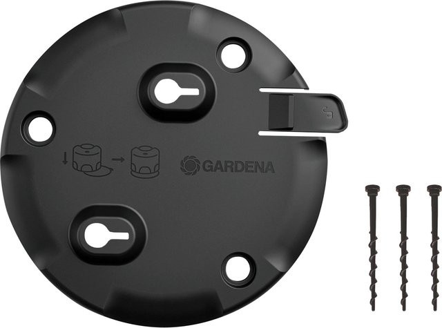 Gardena AquaPrecise Anschluss Platte Oberirdisch in Anthrazit und Schwarz - Bild 1